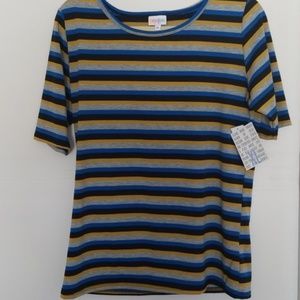 XL LLR NwT Gigi top blue striped